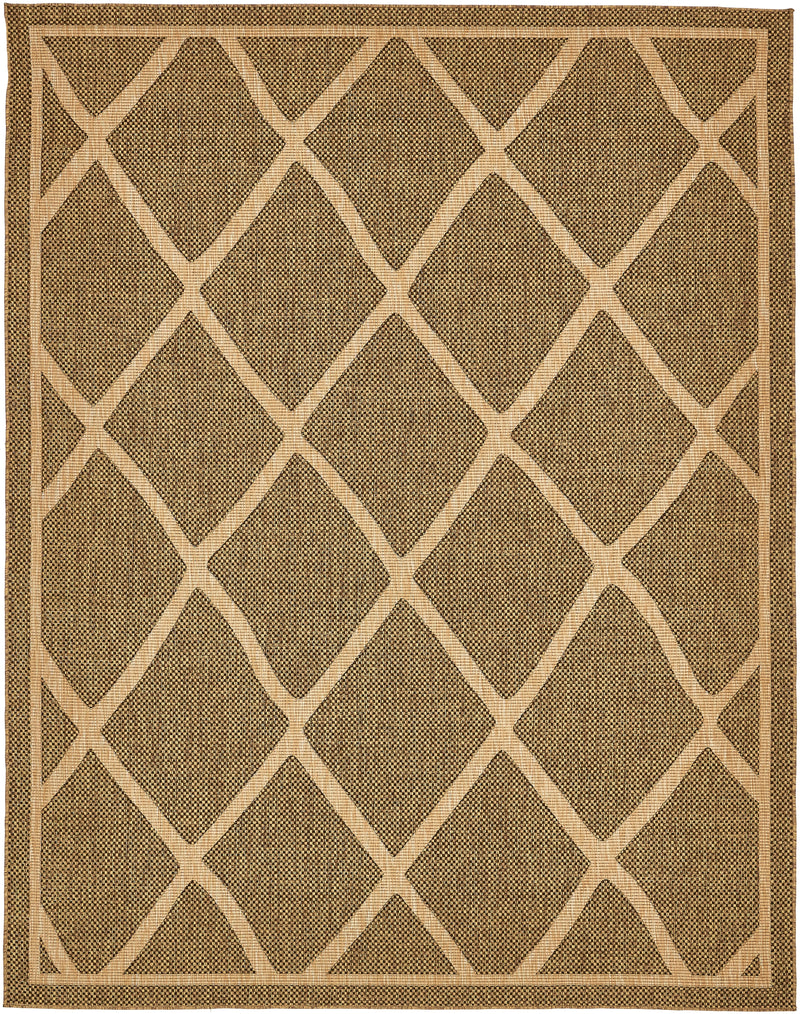 Unique Loom Outdoor Diamonds Rug