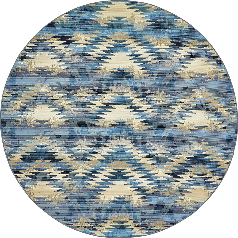 Unique Loom Outdoor Aztec Rug