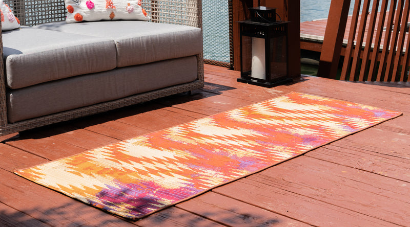Unique Loom Outdoor Aztec Rug