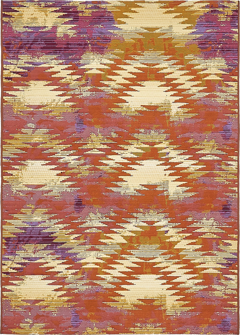 Unique Loom Outdoor Aztec Rug