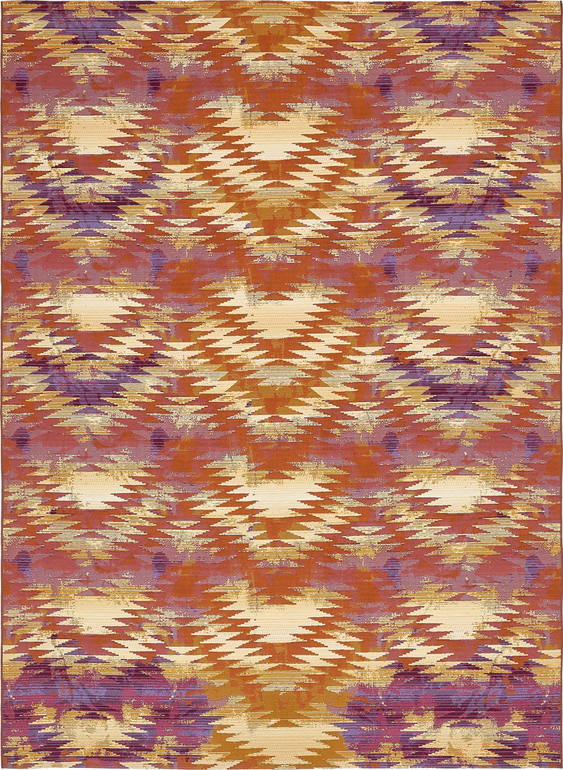 Unique Loom Outdoor Aztec Rug