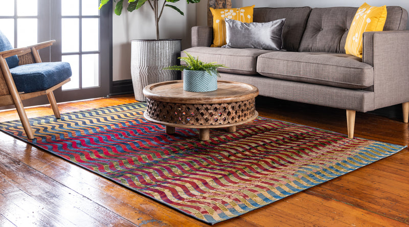 Unique Loom Outdoor Wavy Rug