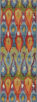 Unique Loom Outdoor Ikat Rug