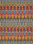 Unique Loom Outdoor Ikat Rug