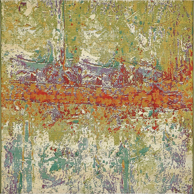 Unique Loom Outdoor Crumpled Rug