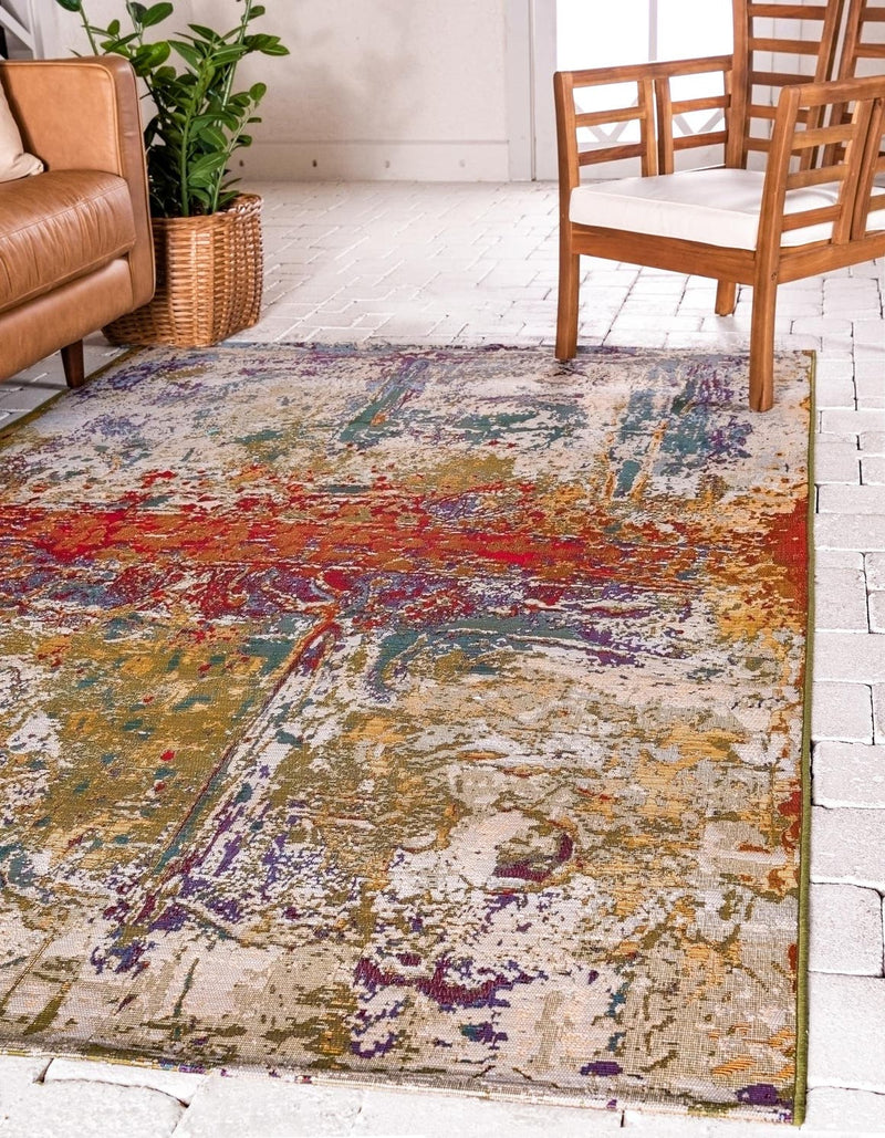Unique Loom Outdoor Crumpled Rug