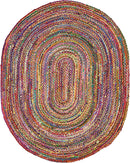 Unique Loom Braided Chindi Rug