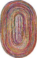 Unique Loom Braided Chindi Rug