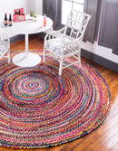 Unique Loom Braided Chindi Rug