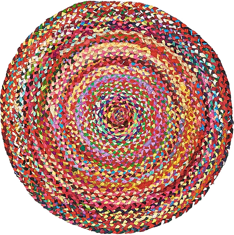 Unique Loom Braided Chindi Rug