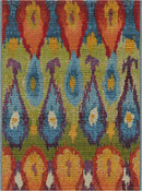 Unique Loom Outdoor Ikat Rug