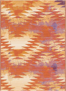 Unique Loom Outdoor Aztec Rug