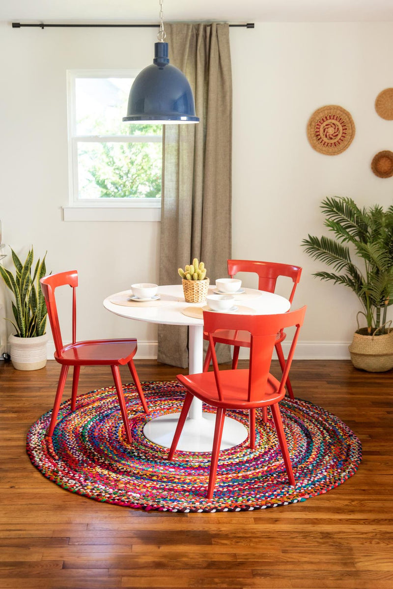 Unique Loom Braided Chindi Rug