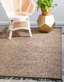 Unique Loom Assam Braided Jute Rug