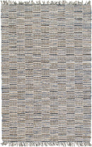 Unique Loom Checkered Chindi Jute Rug