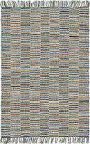 Unique Loom Checkered Chindi Jute Rug