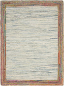 Unique Loom Striped Chindi Jute Rug