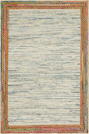 Unique Loom Striped Chindi Jute Rug