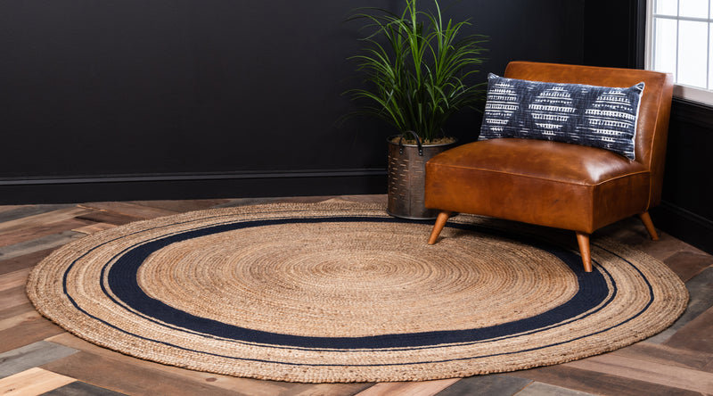 Unique Loom Gujarat Braided Jute Rug