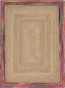Unique Loom Manipur Braided Jute Rug