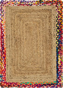 Unique Loom Manipur Braided Jute Rug