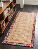 Unique Loom Manipur Braided Jute Rug