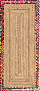Unique Loom Manipur Braided Jute Rug