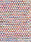 Unique Loom Trellis Braided Chindi Rug