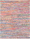 Unique Loom Trellis Braided Chindi Rug