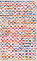 Unique Loom Trellis Braided Chindi Rug