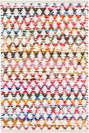 Unique Loom Trellis Braided Chindi Rug