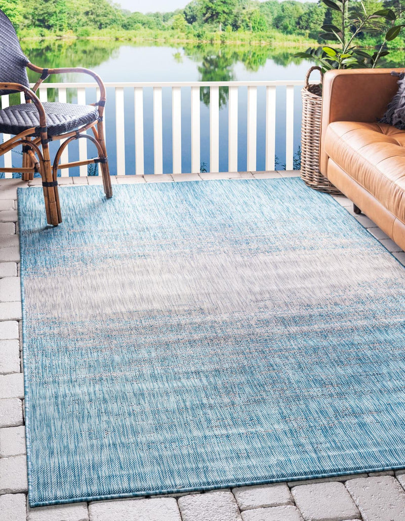 Unique Loom Outdoor Ombre Rug