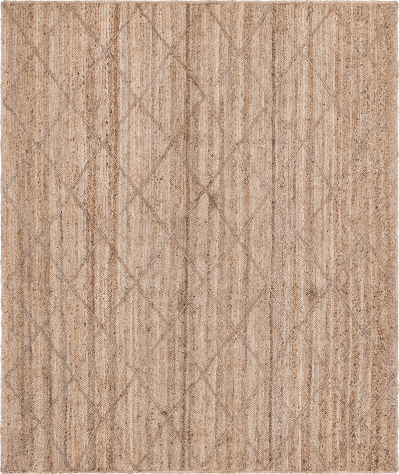 Unique Loom Trellis Braided Jute Rug