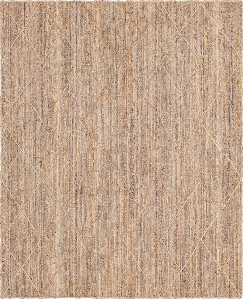 Unique Loom Trellis Braided Jute Rug