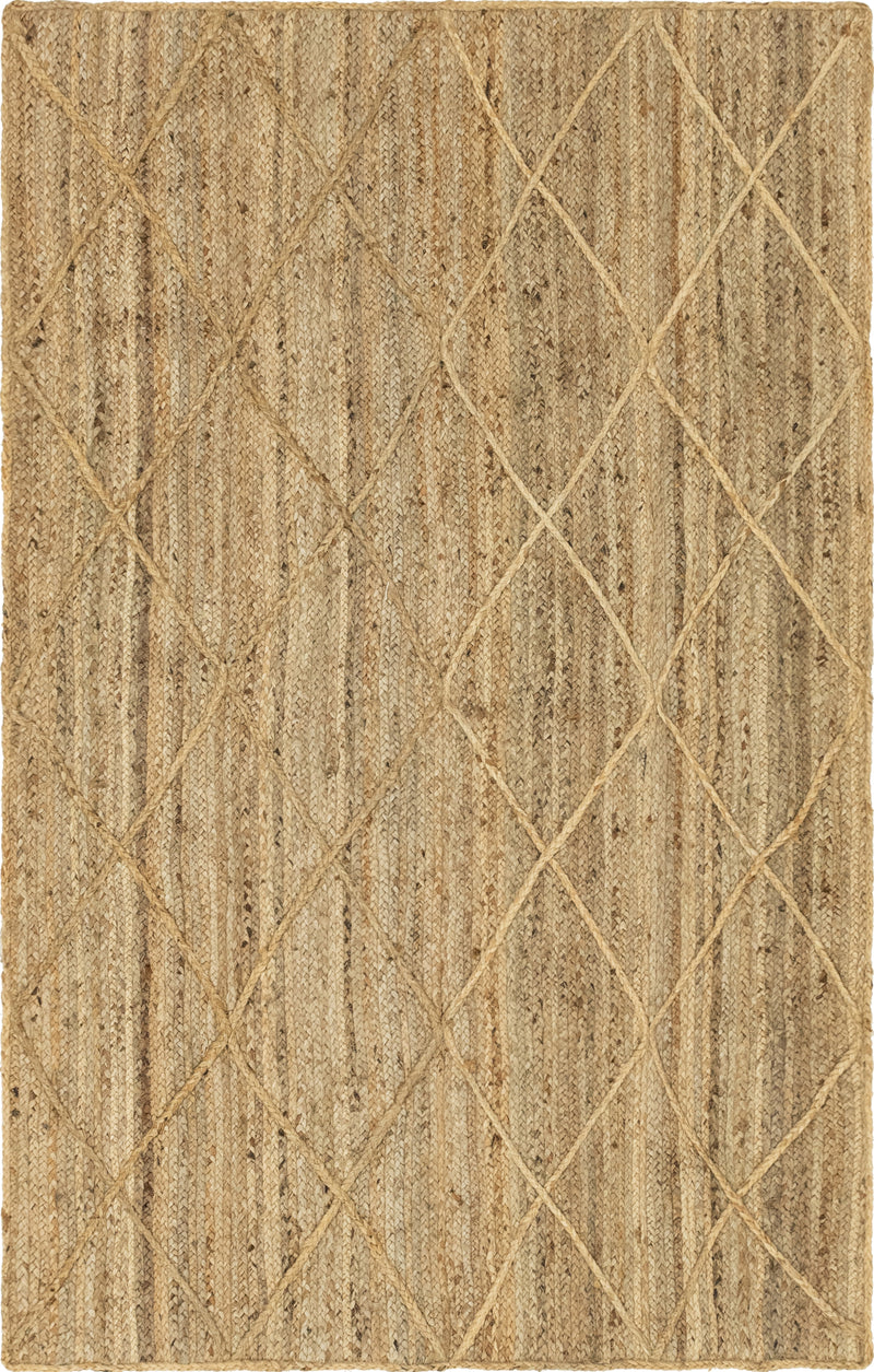 Unique Loom Trellis Braided Jute Rug