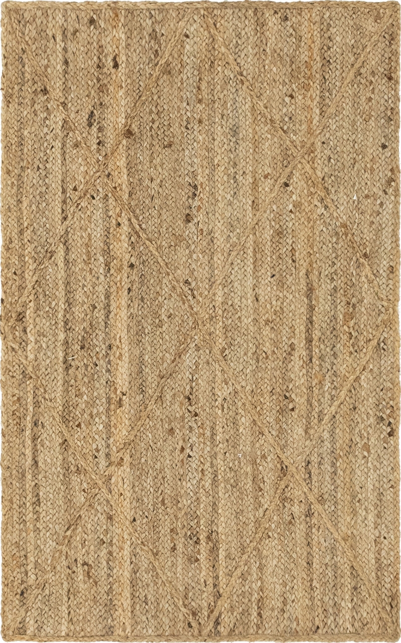 Unique Loom Trellis Braided Jute Rug