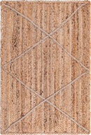 Unique Loom Trellis Braided Jute Rug