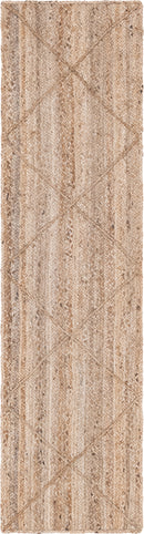 Unique Loom Trellis Braided Jute Rug