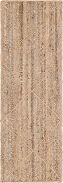 Unique Loom Trellis Braided Jute Rug