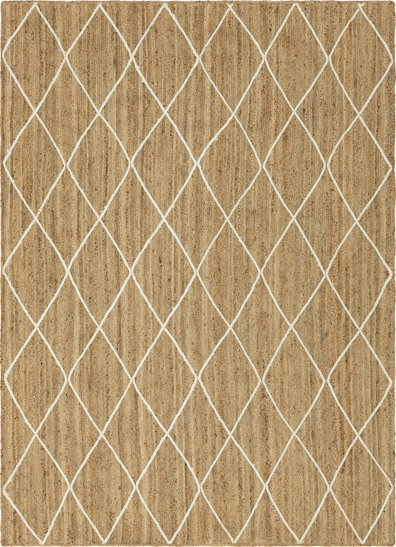 Unique Loom Trellis Braided Jute Rug