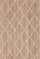 Unique Loom Trellis Braided Jute Rug