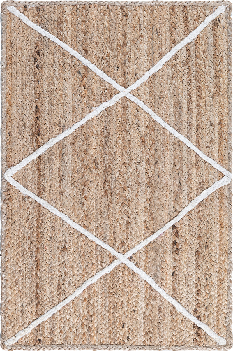 Unique Loom Trellis Braided Jute Rug