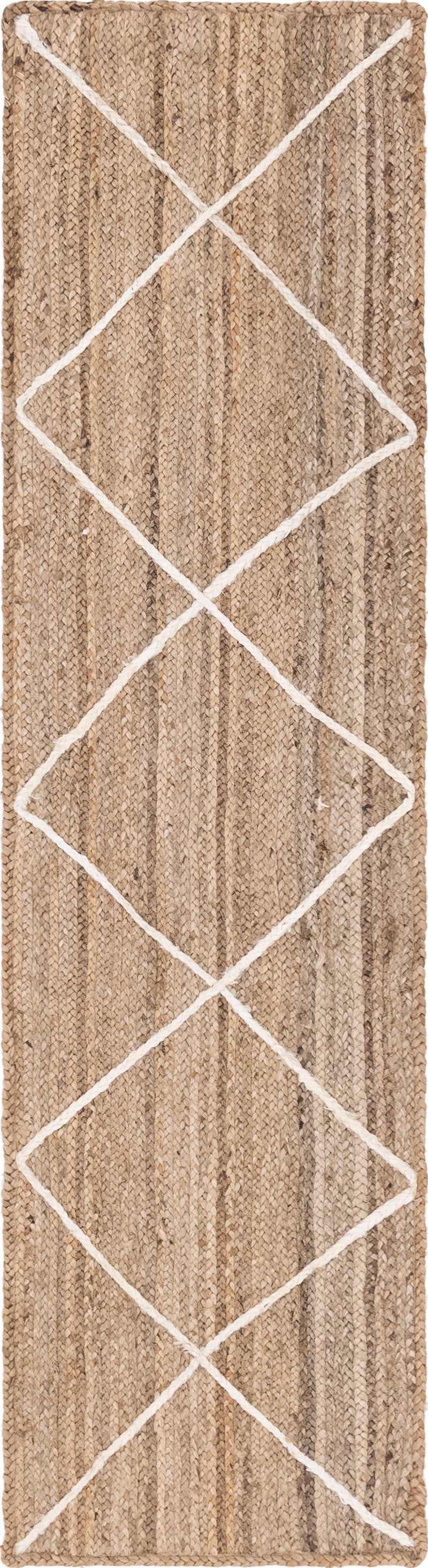 Unique Loom Trellis Braided Jute Rug