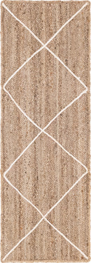 Unique Loom Trellis Braided Jute Rug