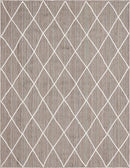 Unique Loom Trellis Braided Jute Rug