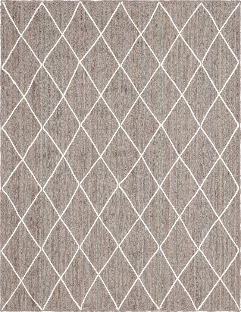 Unique Loom Trellis Braided Jute Rug