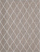 Unique Loom Trellis Braided Jute Rug