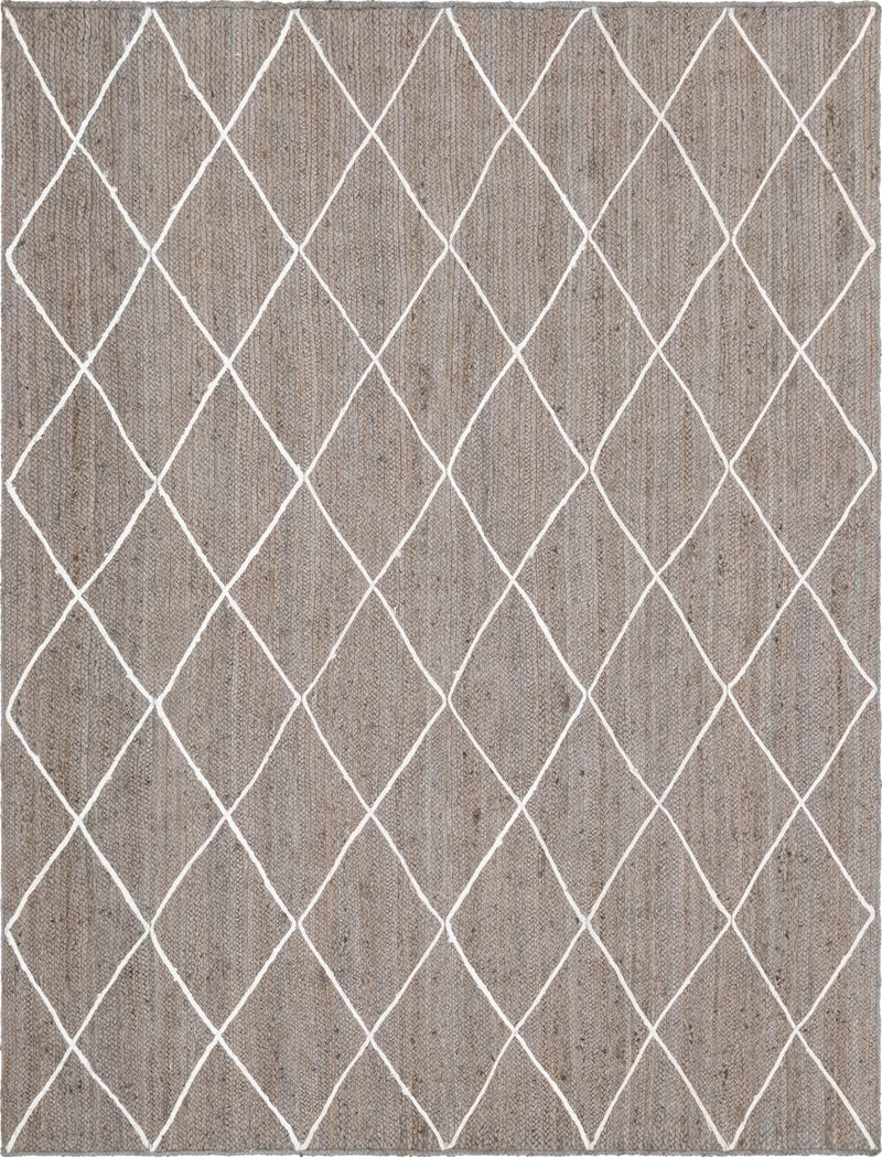 Unique Loom Trellis Braided Jute Rug