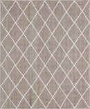 Unique Loom Trellis Braided Jute Rug