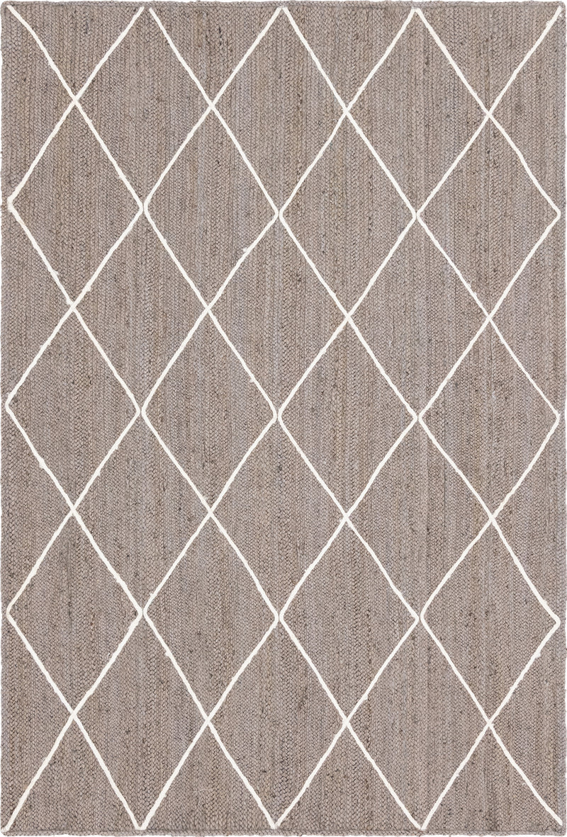 Unique Loom Trellis Braided Jute Rug